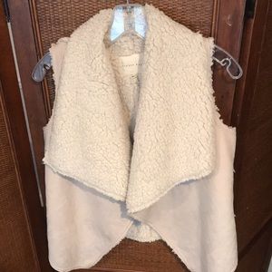 Girl’s Copper Key Faux Suede Fleece Lined Vest